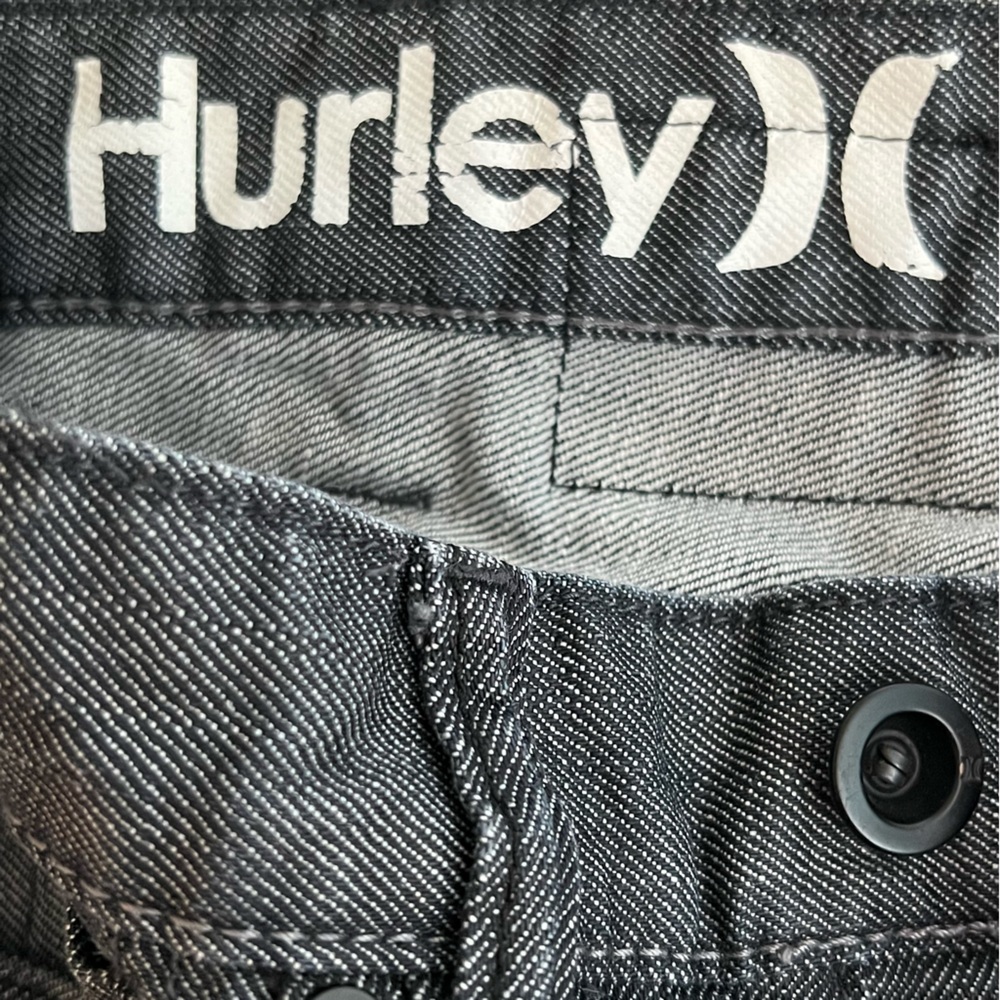 Hurley Men’s ‘84 Slim Gray/Black Button Fly Jeans Size 30 EUC - Picture 7 of 11